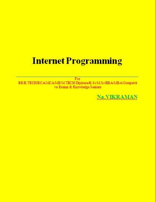 Product picture Textbook of Internet Programming 