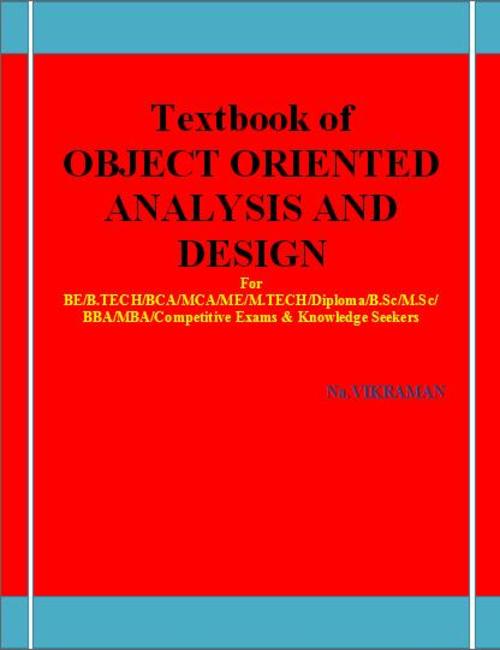 Product picture TextBook of OBJECT ORIENTED ANALYSIS AND DESIGN