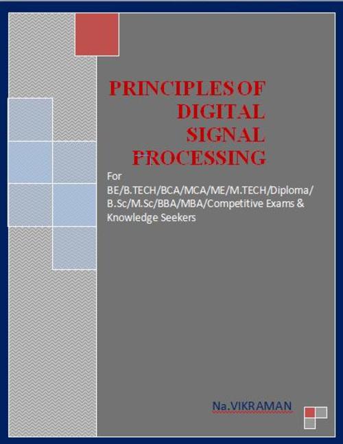 Product picture PRINCIPLES OF DIGITAL SIGNAL PROCESSING