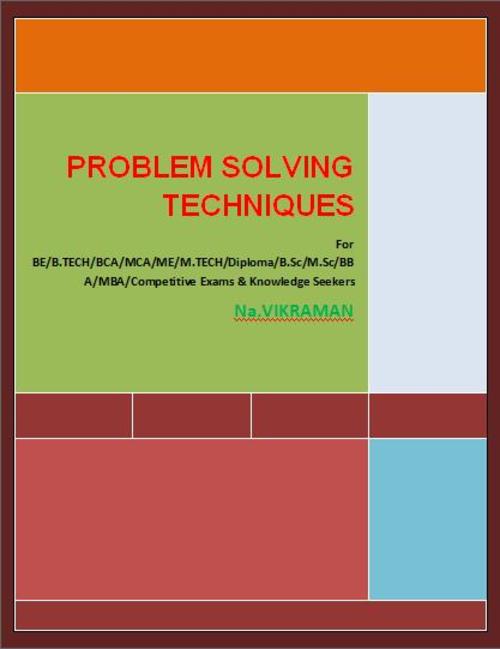 Product picture PROBLEM SOLVING TECHNIQUES