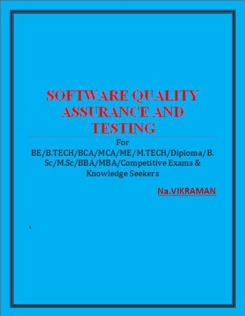 Product picture SOFTWARE QUALITY ASSURANCE AND TESTING